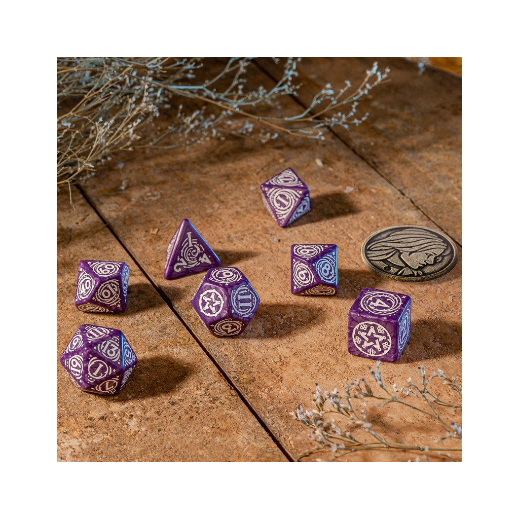 The Witcher Dice Set - Yennefer - Lilac and Gooseberries