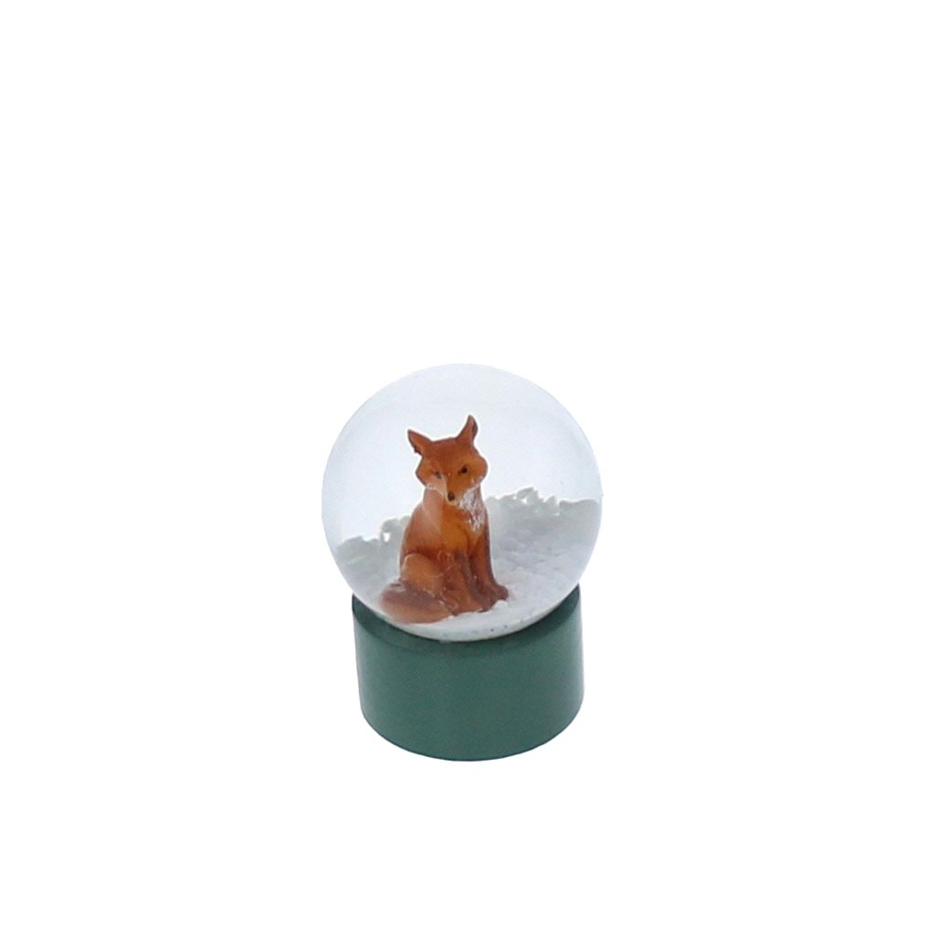 Mini boule à neige renard roux Petit toi