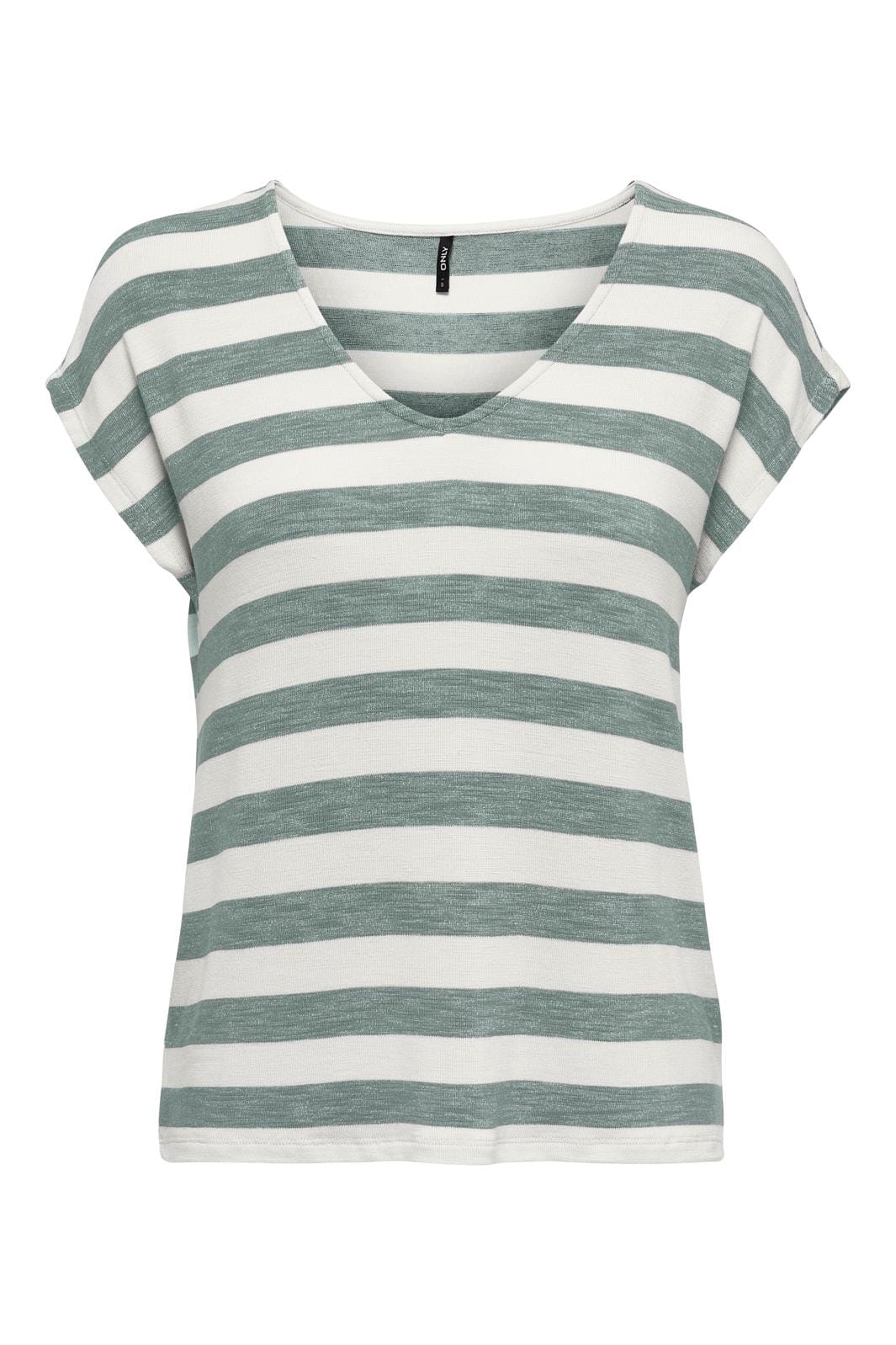 Only Onllira Life S/S V-Neck Top 4492921 chinois green cloud dancer