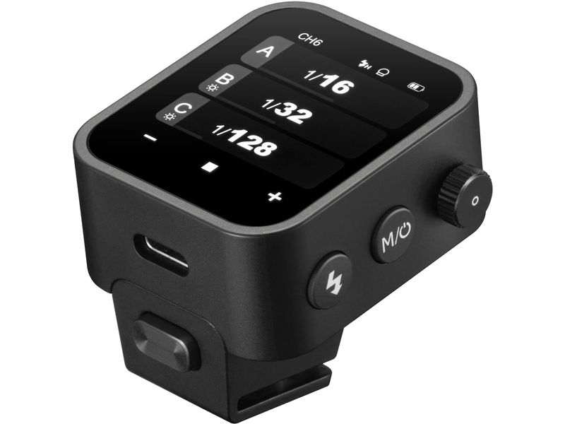 Godox Fernauslöser X3-F TTL für Fujifilm Kompakter kabelloser TTL-Blitz-Auslöser mit Touchscreen