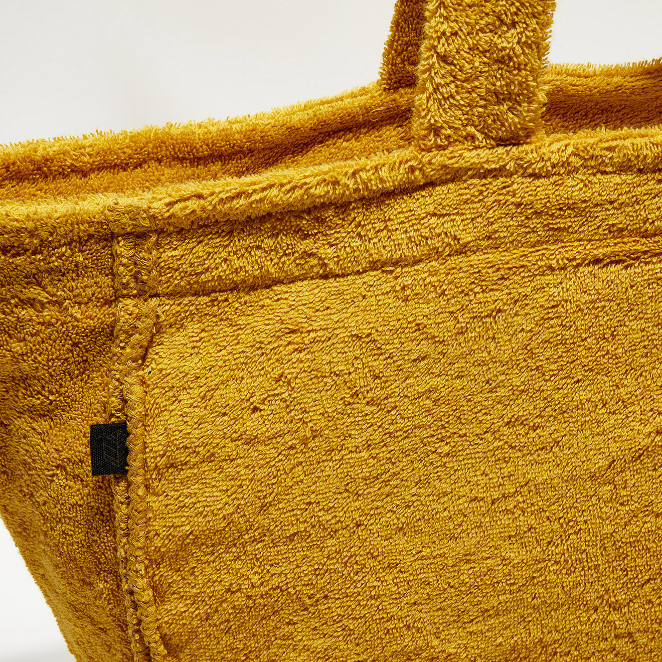 Haomy Sac en éponge St Barth safran - 48x35 cm