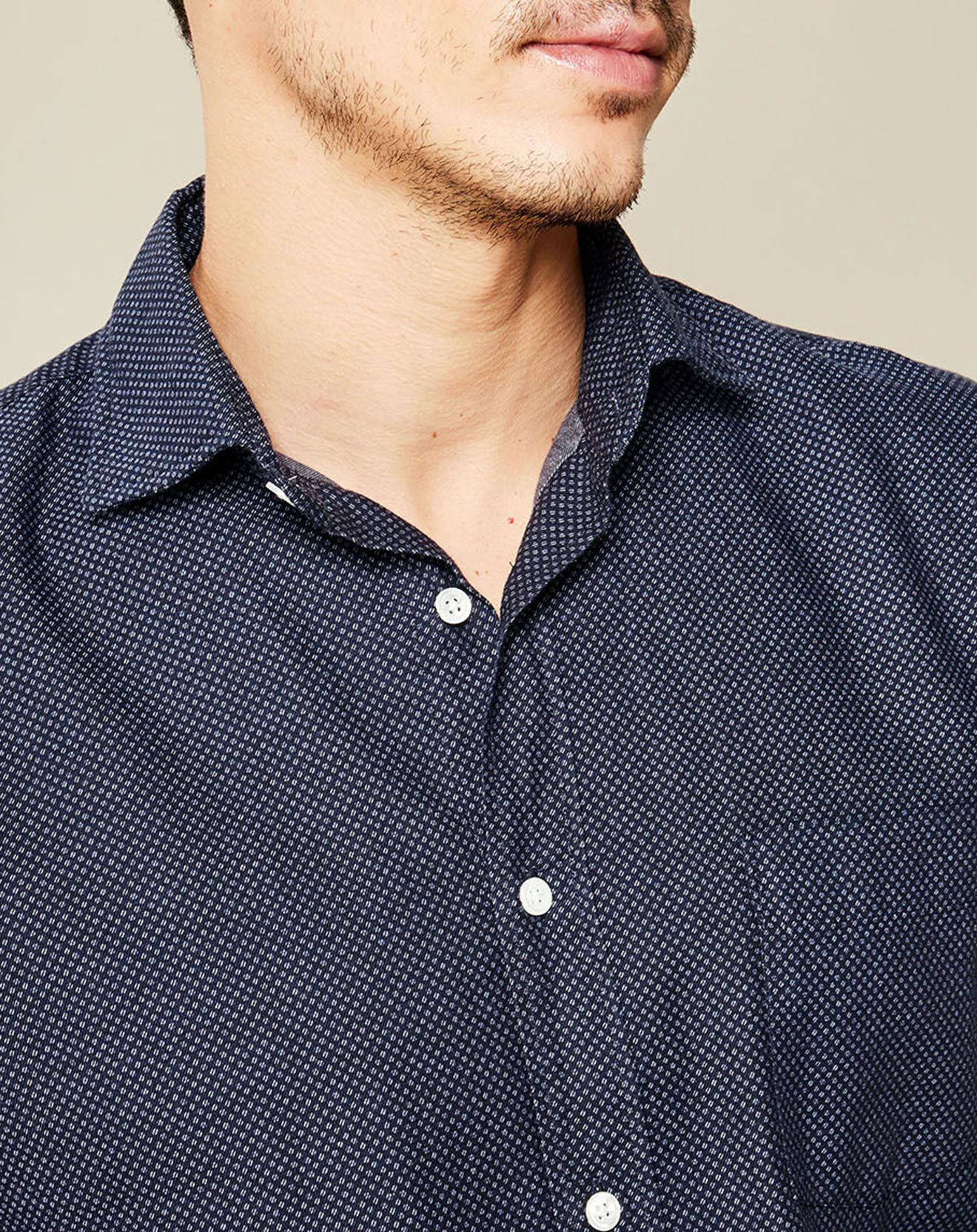 Hartford Chemise Regular Paul motif bleu clair/indigo