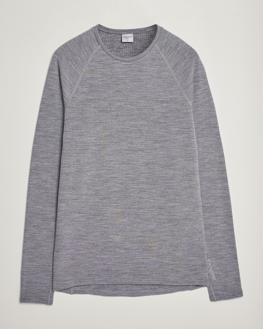 Houdini Desoli Merino Thermal Crew College Grey
