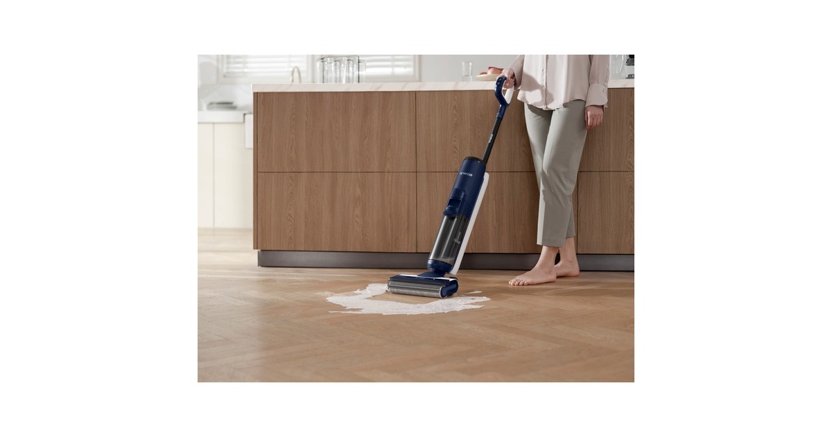 TinecoFloor One S6 Flashdry Pet nat- en droogstofzuiger & vloerreiniger nat- en droogzuiger  (Zwart, Stofzuigen en dweilen | oplaadbaar | iLoop Smart Sensor | FlashDry | app)