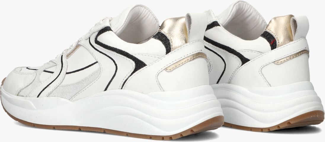 witte blasz lage sneakers charu-11