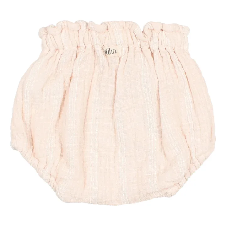 Búho Bloomer Texturé Rayé | Rose pâle