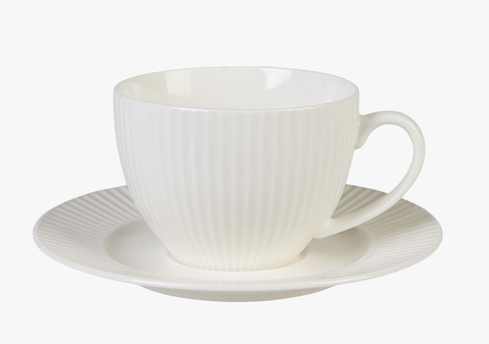 Kopp m/ skål hvit - 250 ml
