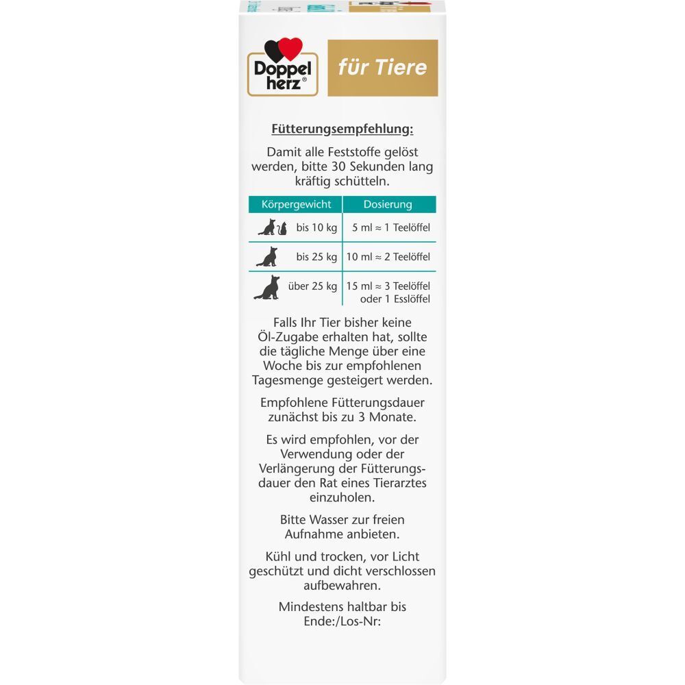 Doppelherz® für Tiere Gelenk Öl Omega-3 für Katzen und Hunde