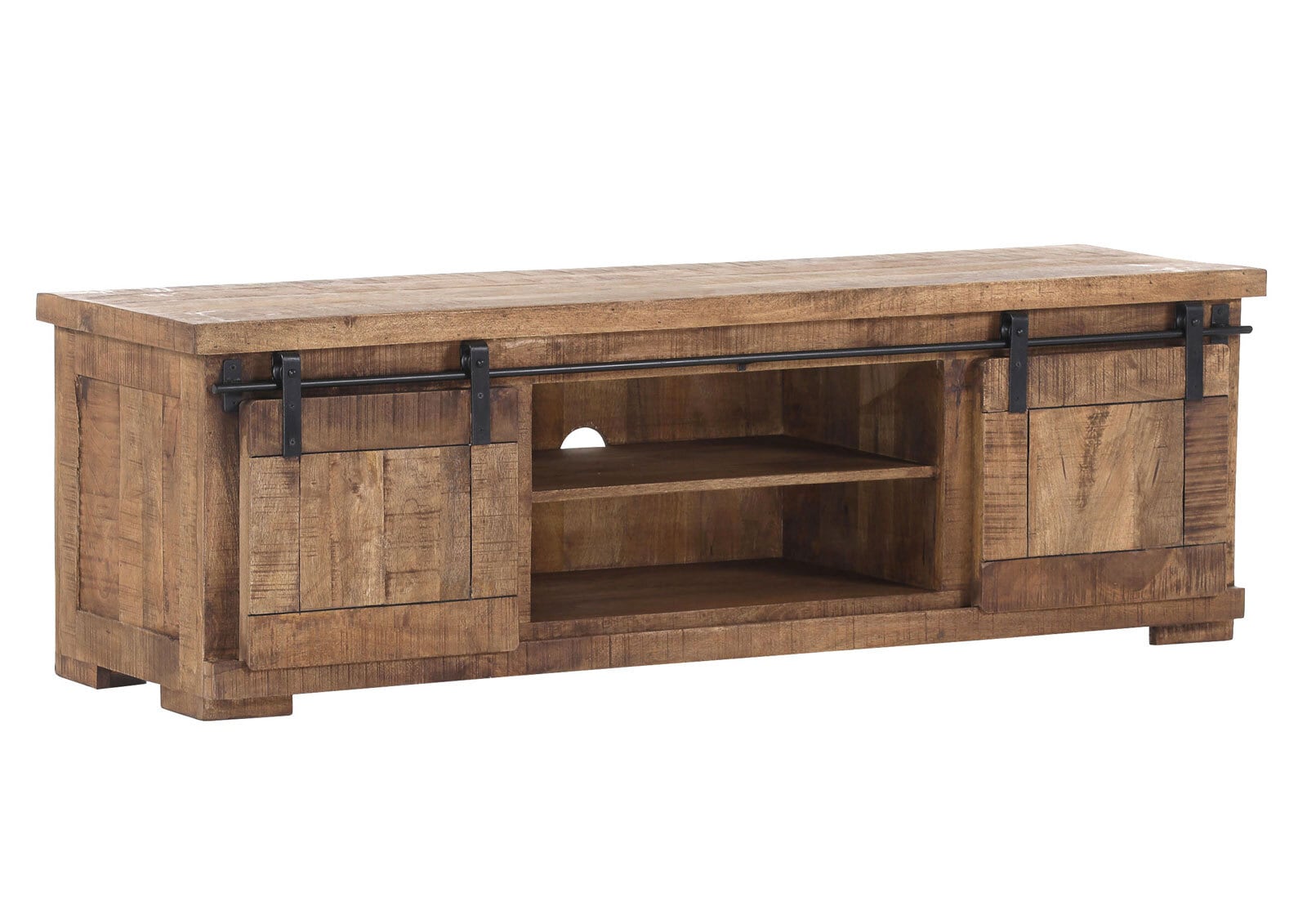 INTERhome Lowboard KAMERUN 160 x 50 cm Mango massiv braun