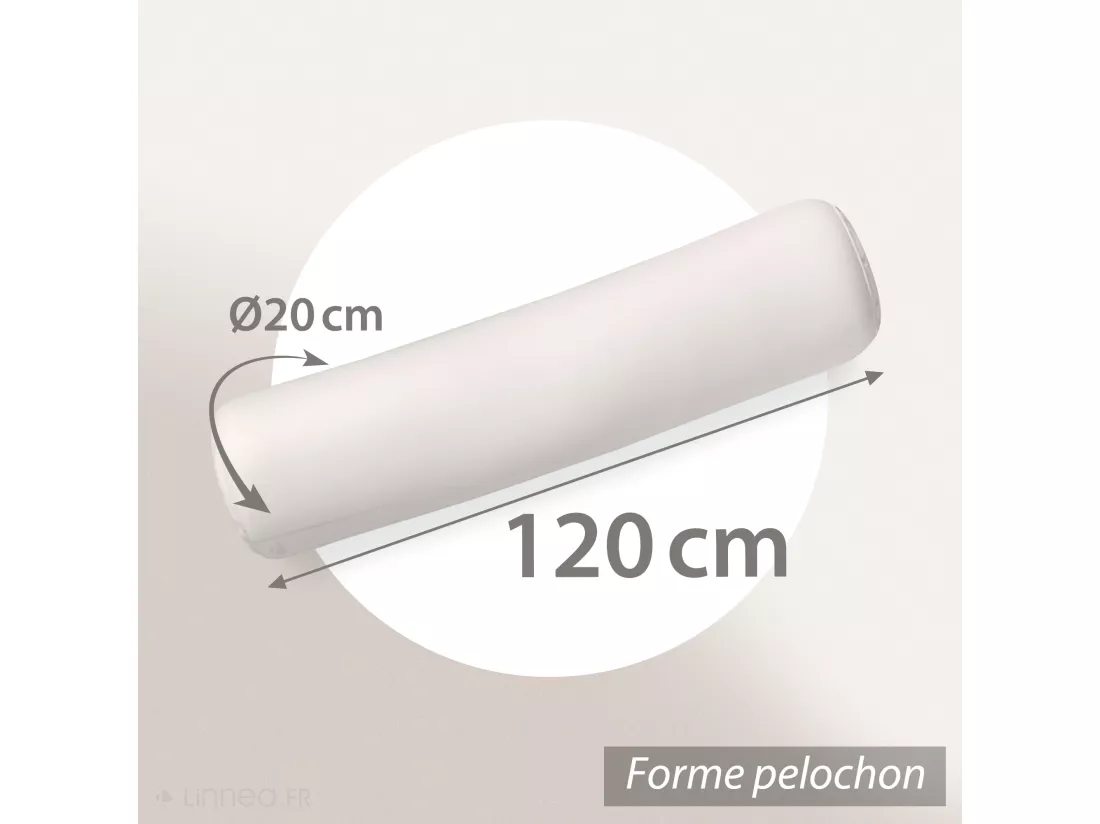 Traversin 120 cm GRIZZ'LIT FLOTEX Fibre creuse Polyester