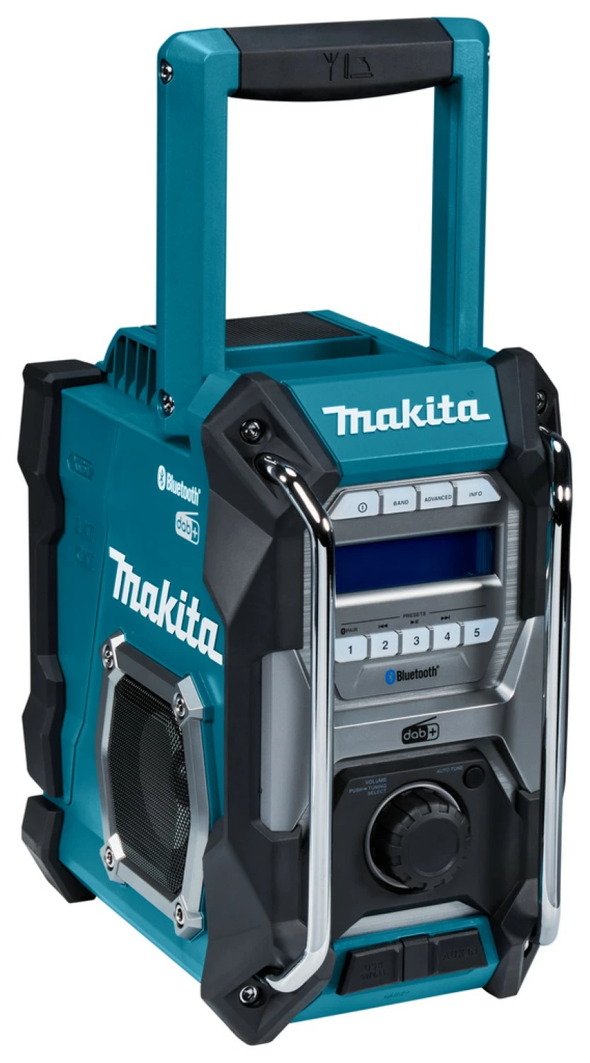 Makita MR004GZ 14,4/18/40V Li-Ion accu bouwradio body - FM/AM - DAB  - Bluetooth - 230V