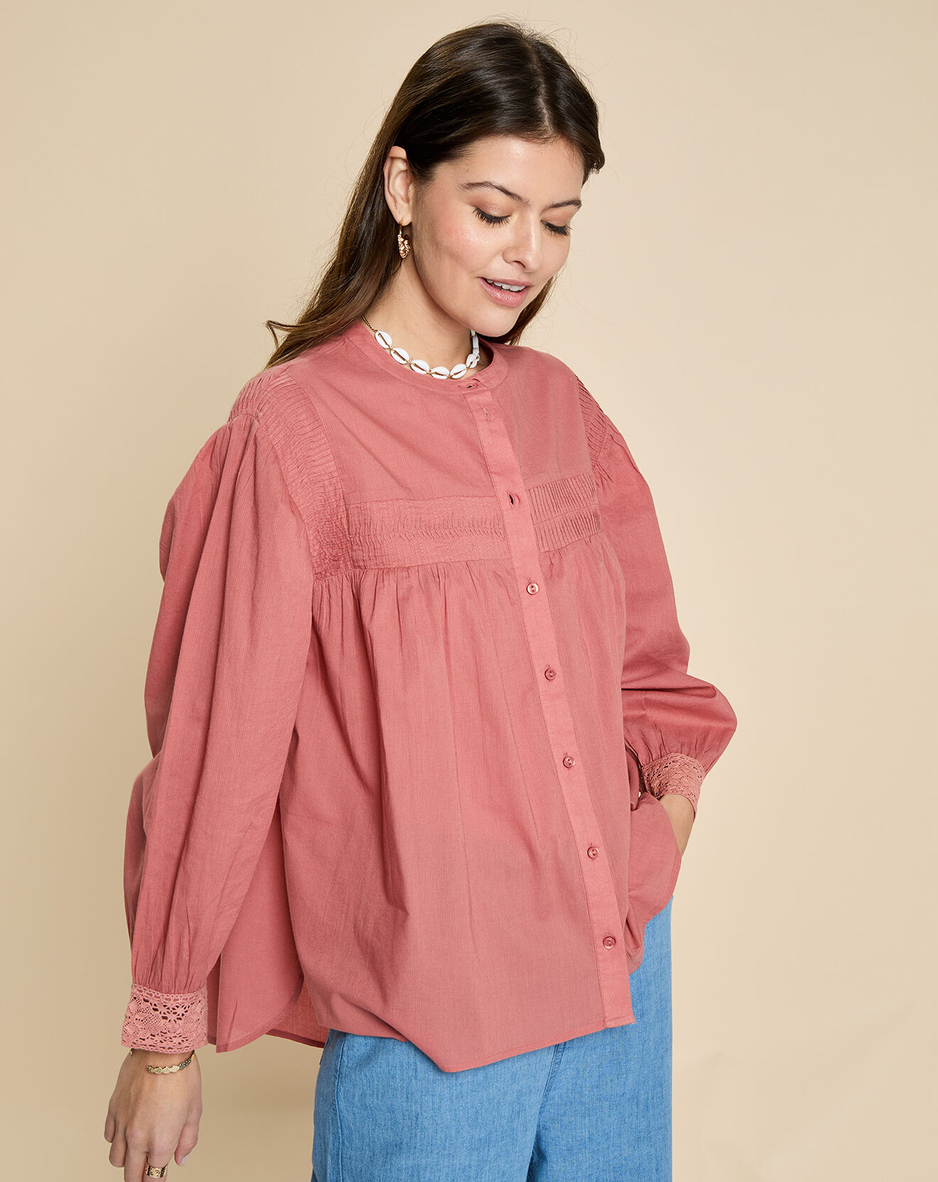Harris Wilson Blouse Elais brique