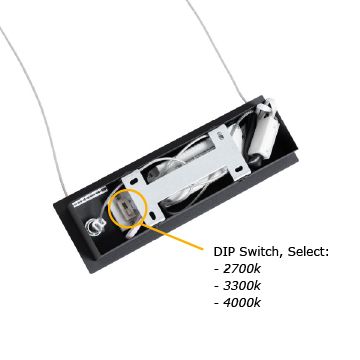 Hanglamp zwart incl. LED 3-staps-dimbaar 2700-4000K met dipswitch - Keane