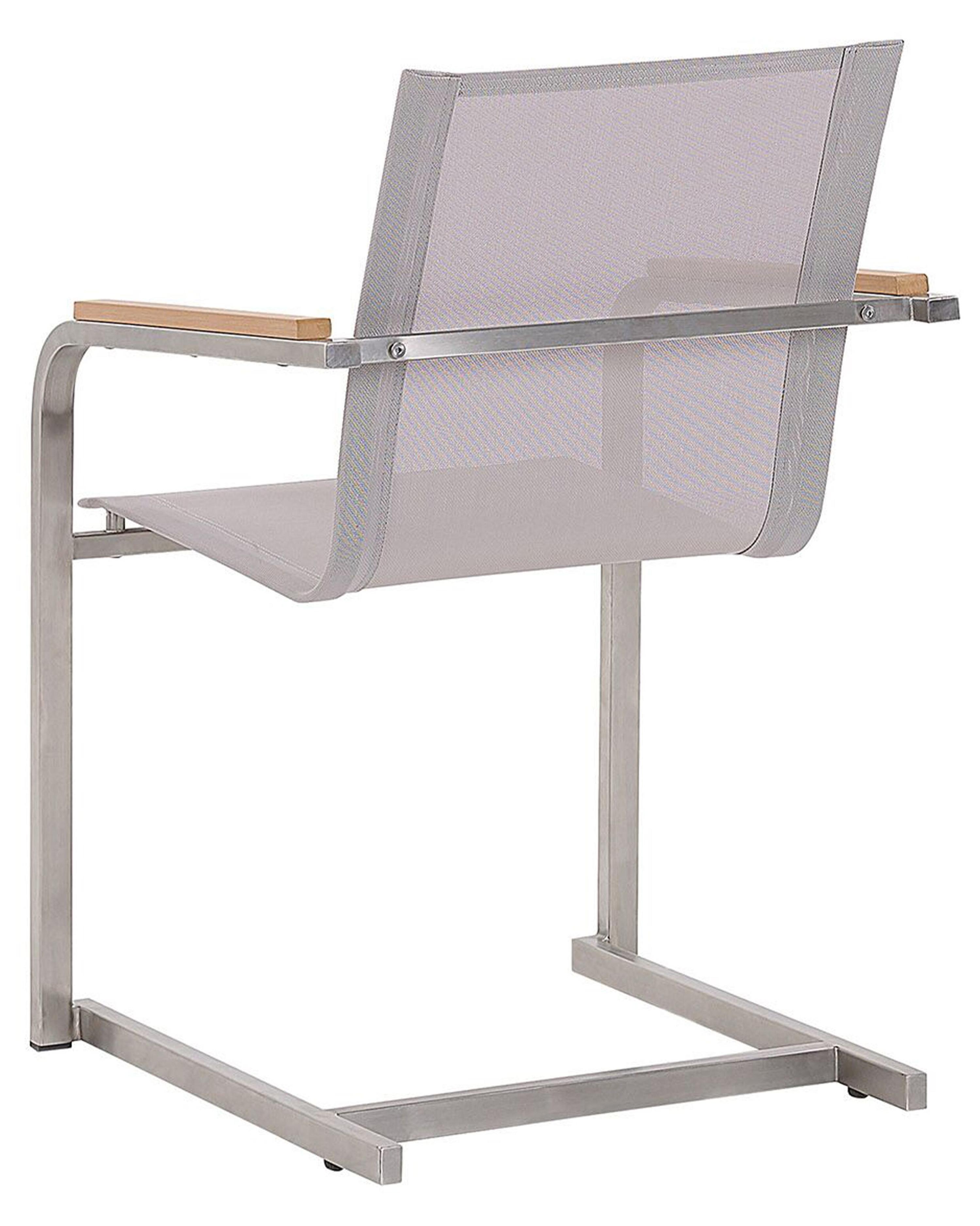 Set van 2 tuinstoelen COSOLETO Roestvrij staal Beige