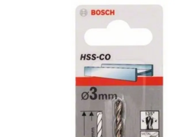 Bosch HSS-Co - Borebit - twist-bit - 3 mm - cylindrisk - længde: 61 mm