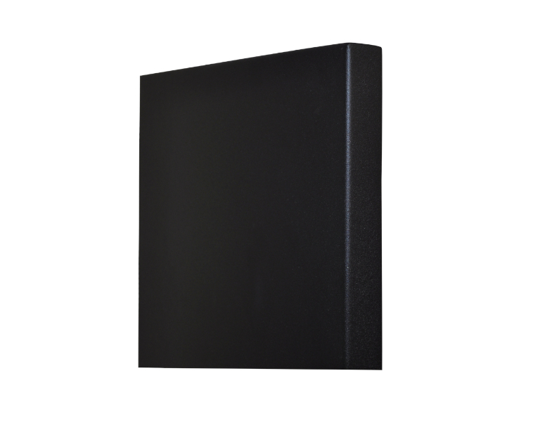 Sanicare Denso elektrische radiator 40x180cm zwart mat met thermostaat chroom rechtsonder