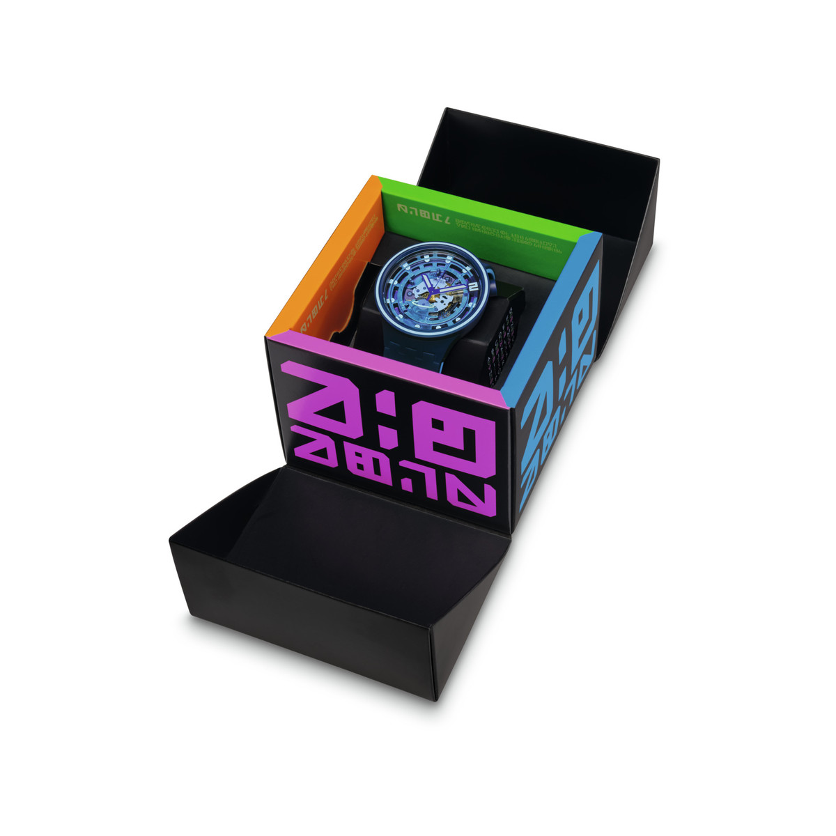Montre SWATCH Big bold second home homme bracelet silicone bleu