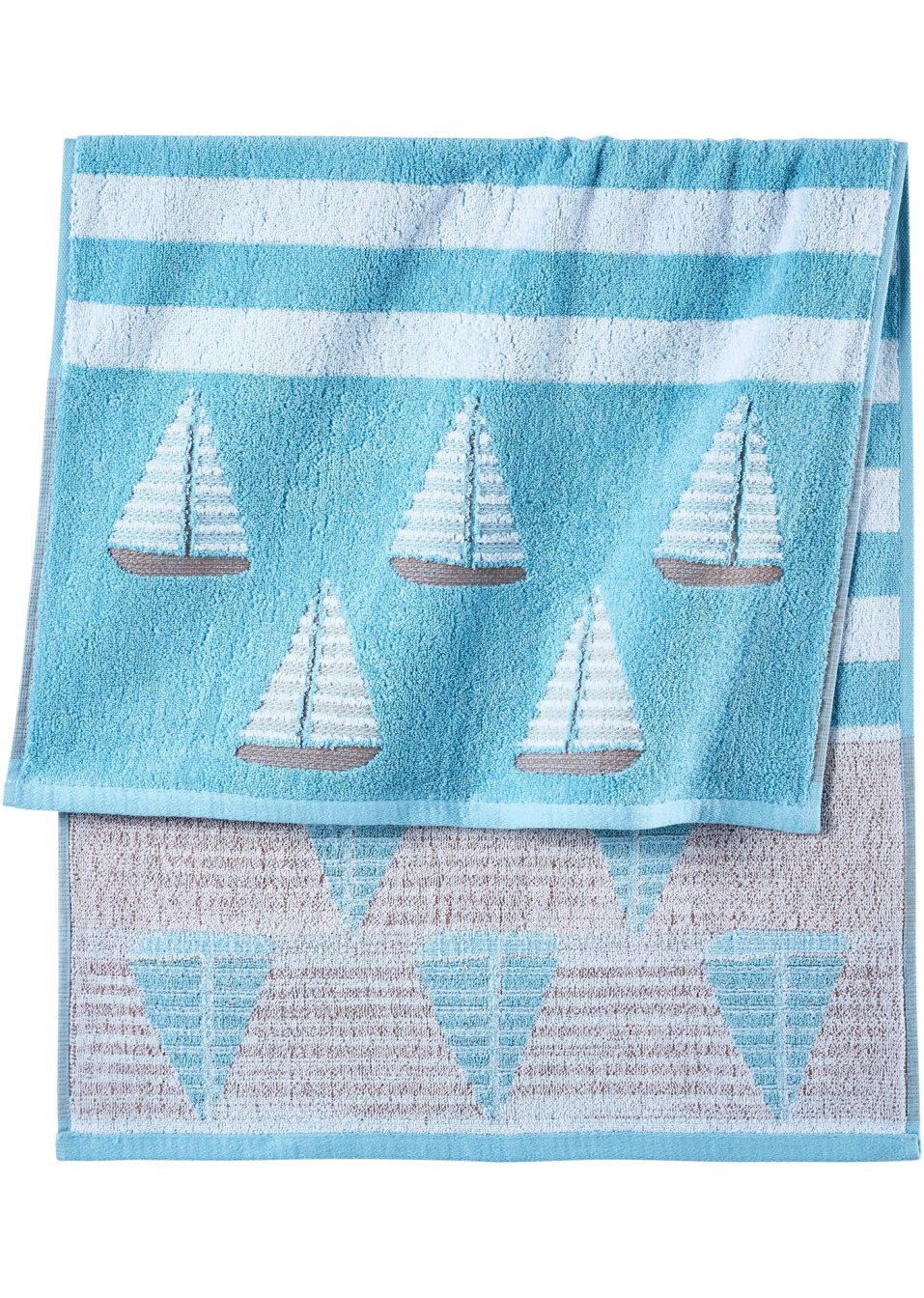 Serviette de toilette motif bateau