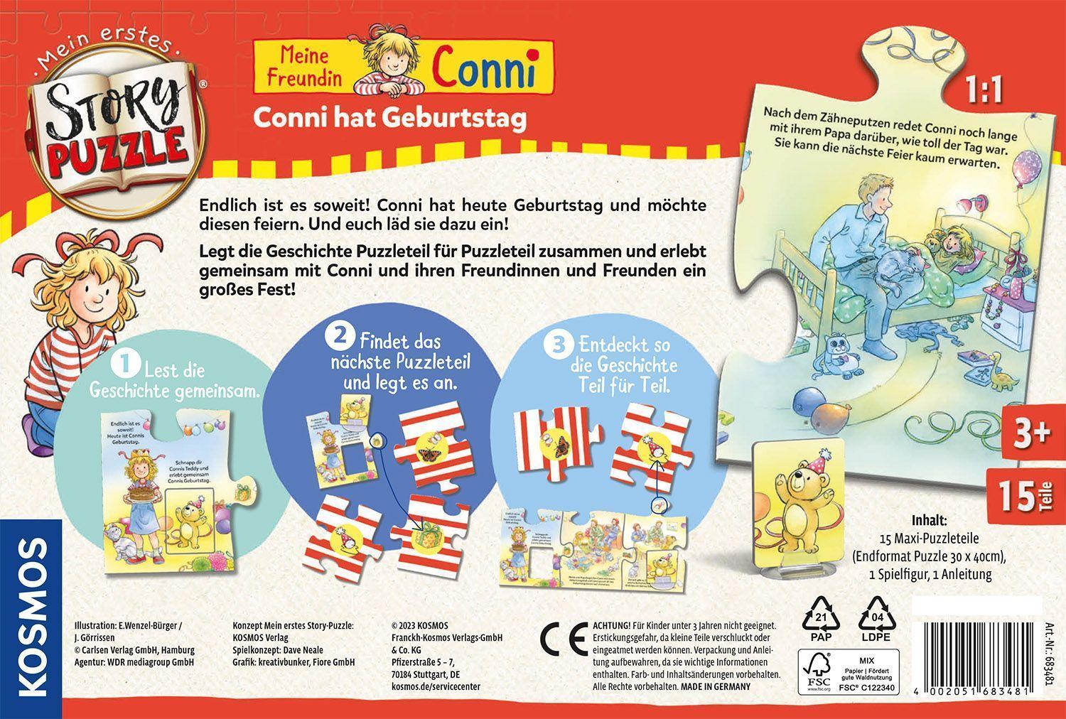 Story-Puzzle CONNI HAT GEBURTSTAG 15-teilig