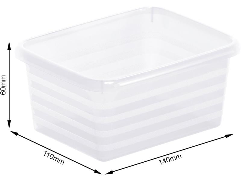 Rotho Formatkörbchen Linus A7 Transparent Praktisches Formatkörbchen