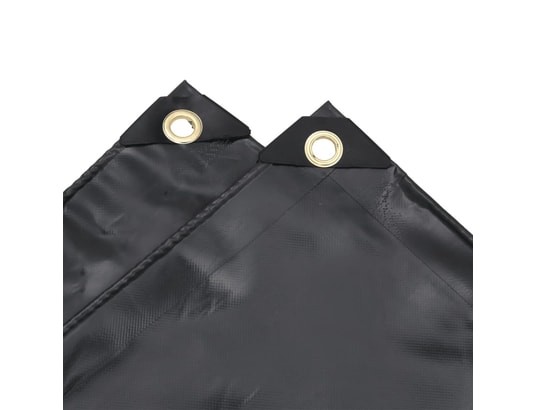 VIDAXL - Bâche noir 5x7 m 600 g/m²