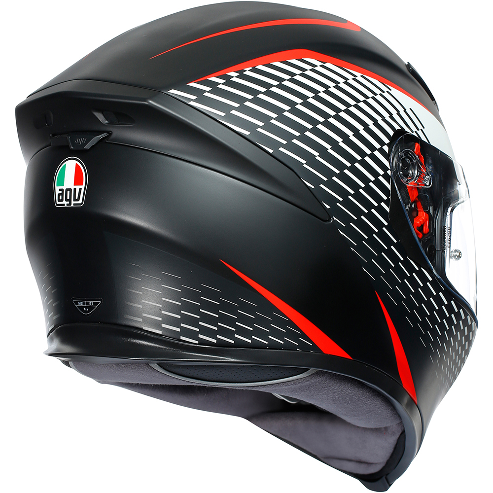 AGV - Casque K5 S Thunder Noir / Rouge / Blanc