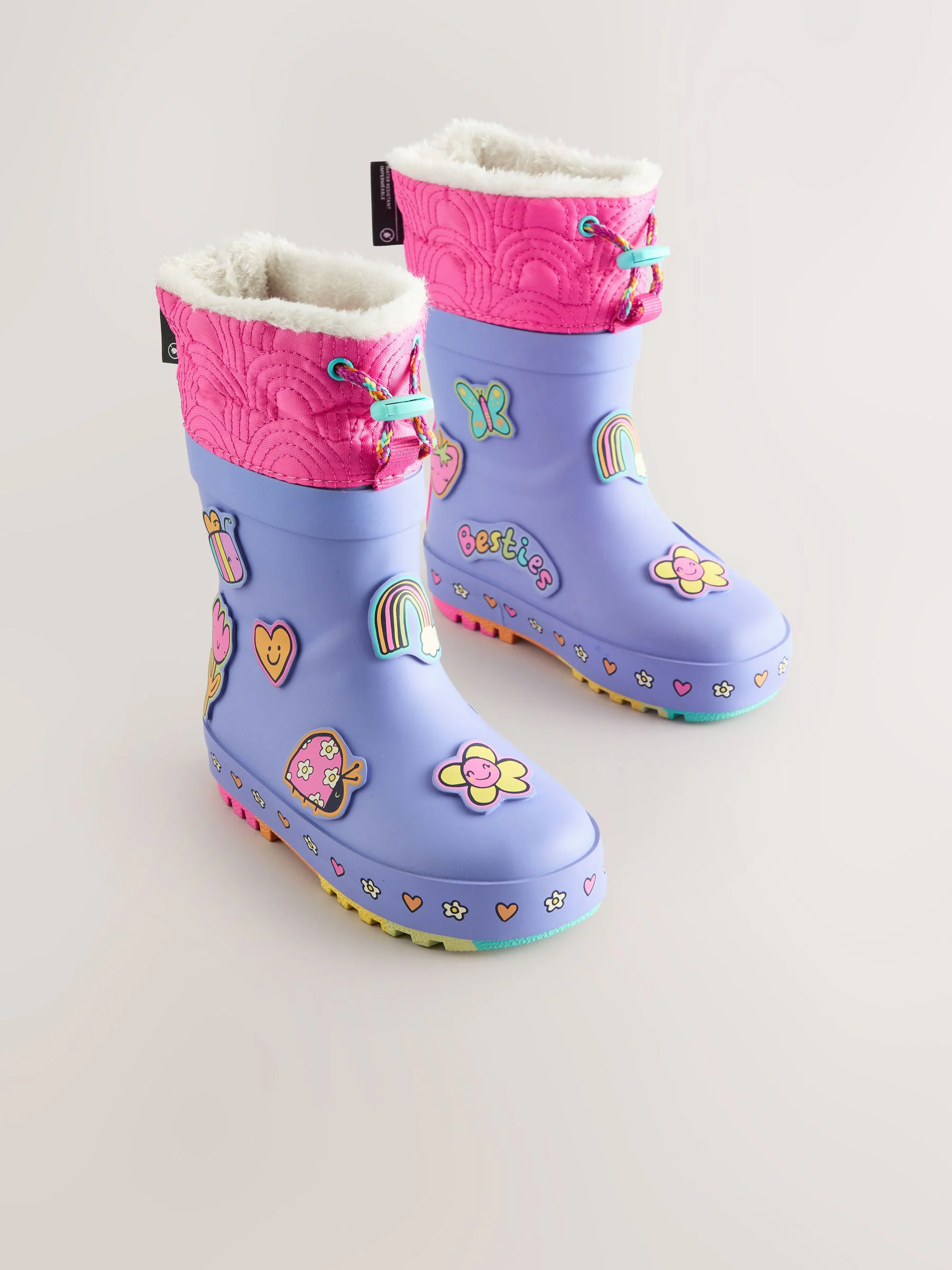 Paars - Character Thinsulate Lined Cuff Wellies