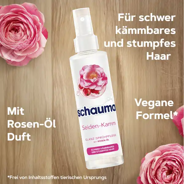 Sprühpflege Seidenkamm
