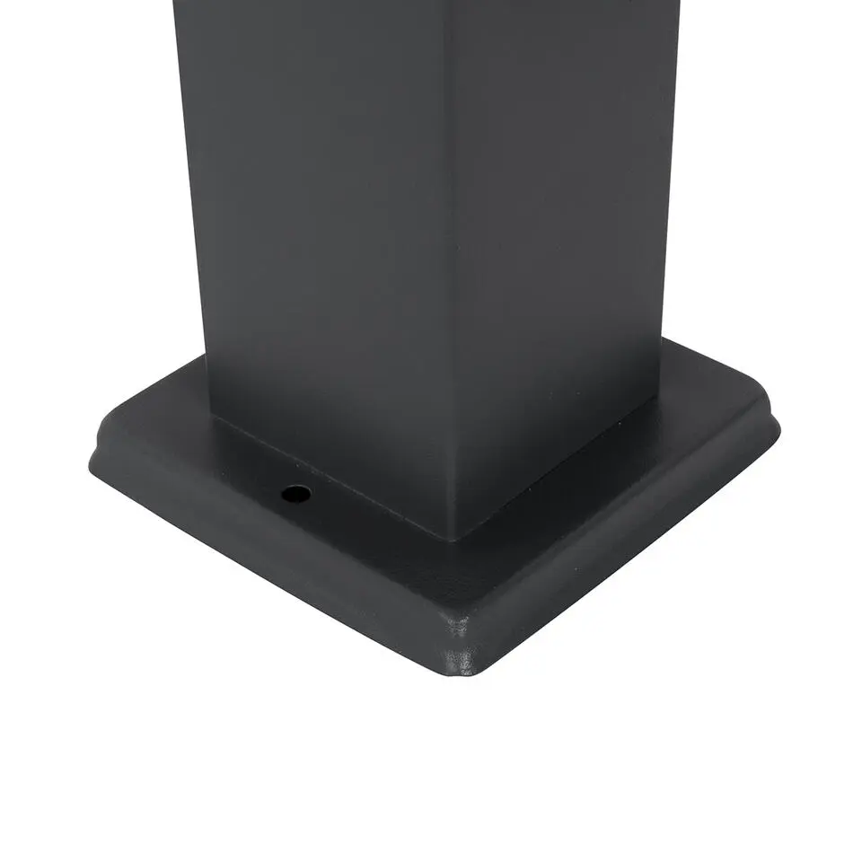 Qazqa staande buitenlampen malios grijs e27