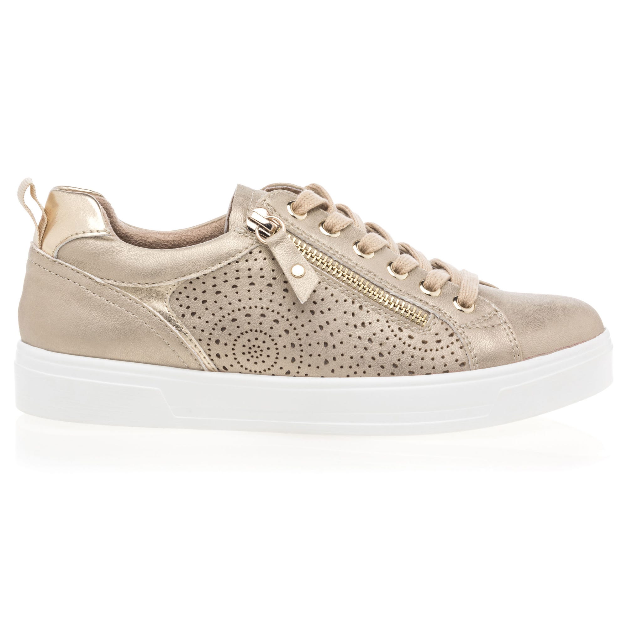Baskets basses Femme or