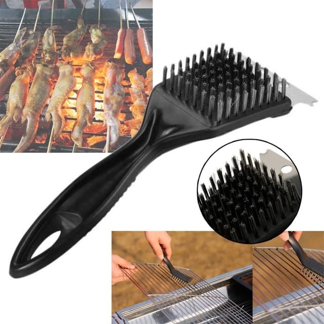Multifunktionel grillbørste i rustfrit stål