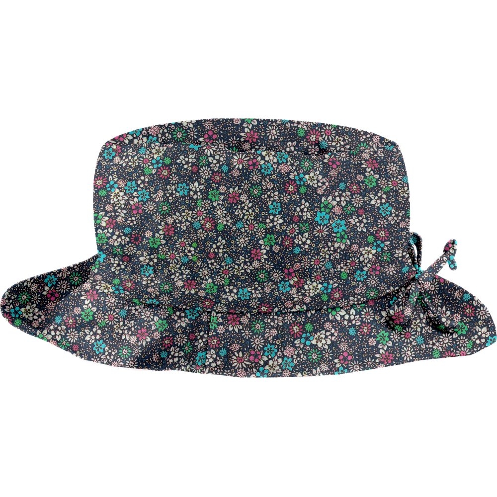 Chapeau Pluie Ajustable Femme T3 Milli Fleurs Vert Azur