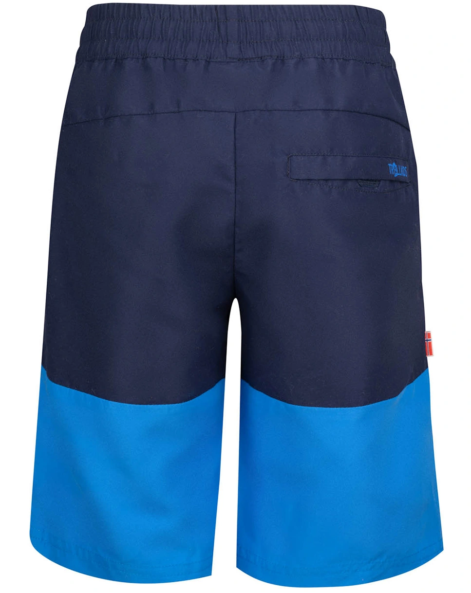 Badeshorts KROKSAND in navy/glow blue