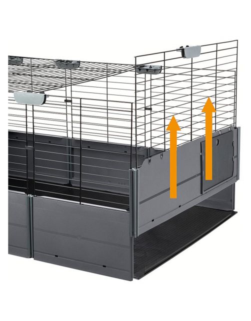 Ferplast Multipla Maxi - Dierenverblijf - 142.5x72x50 cm Grijs