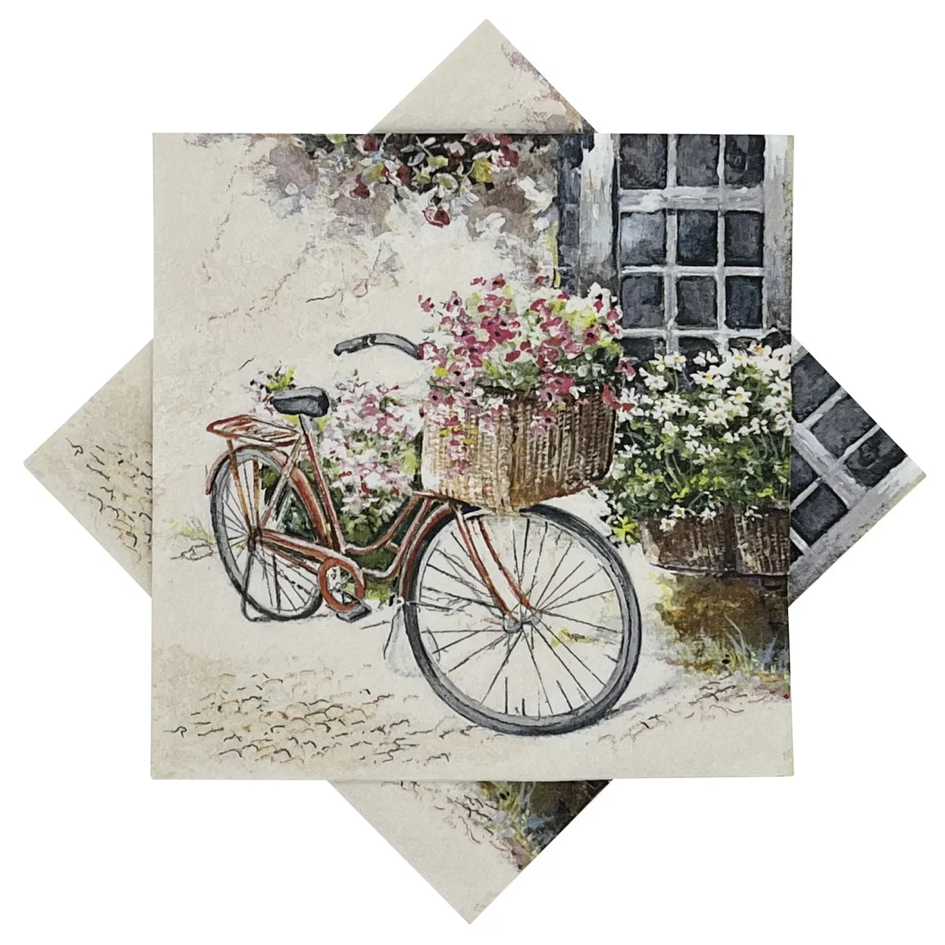 Serviett blomstersykkel 20 pk