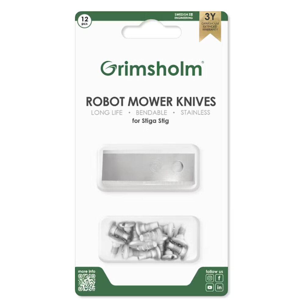 GRESSKLIPPERKNIV GRIMSHOLM FOR STIGA A/B 12STK