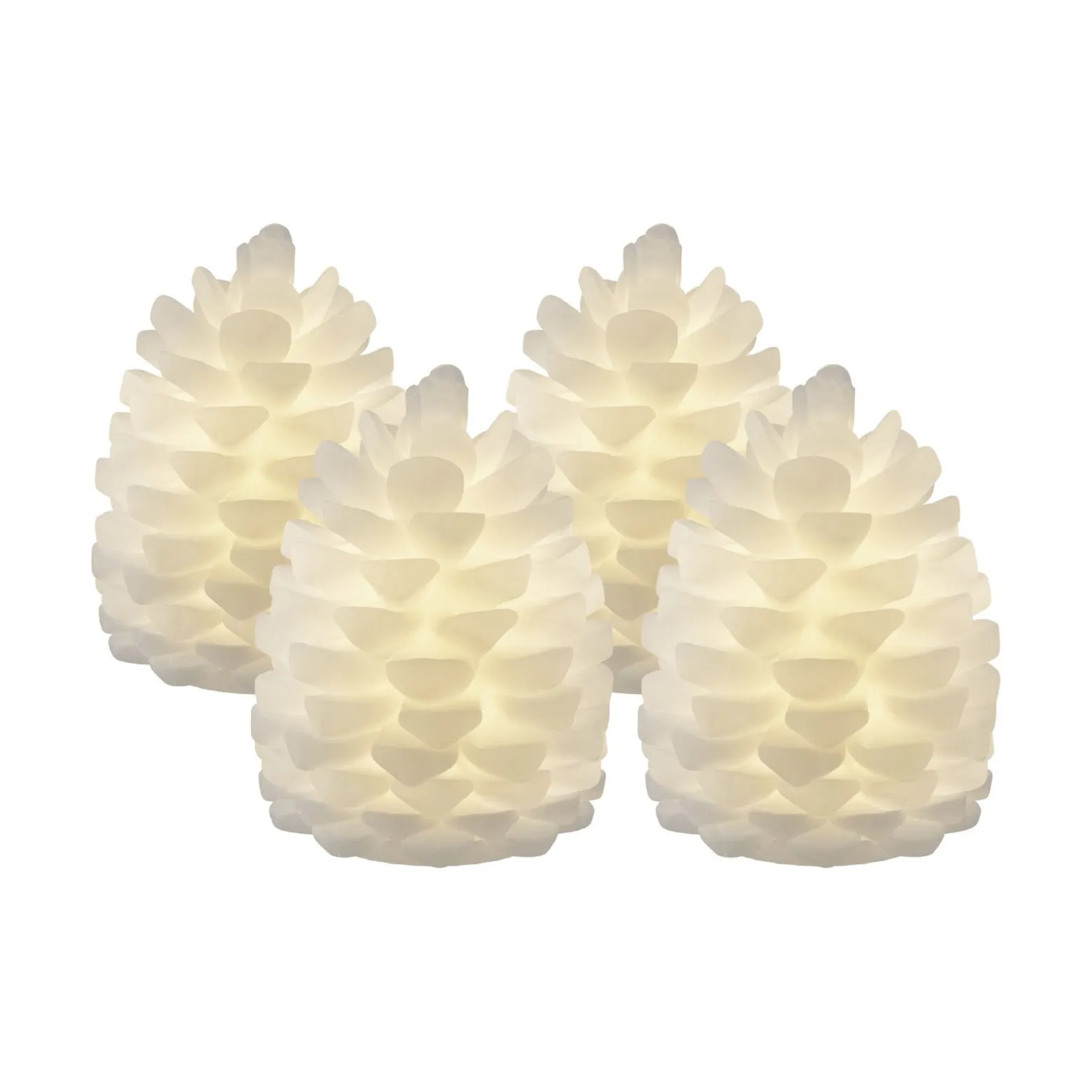 Deluxe Homeart LED Kogle - 4 stk.