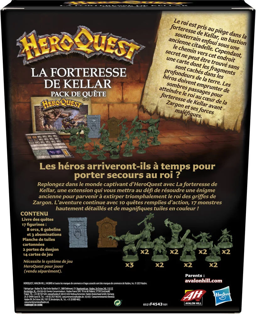 HEROQUEST LA FORTERESSE DE KELLAR