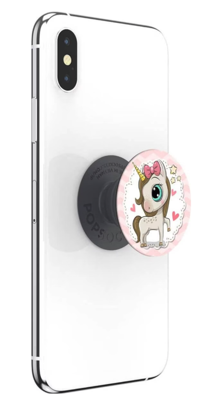 PopGrip Basic Finger Griff Halterung für Smartphones / Tablets (70111) - Unicorn Pony
