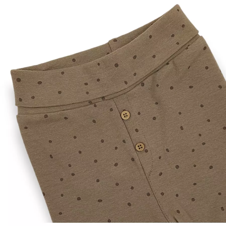 LITTLE Sweathose Dream Big dots khaki