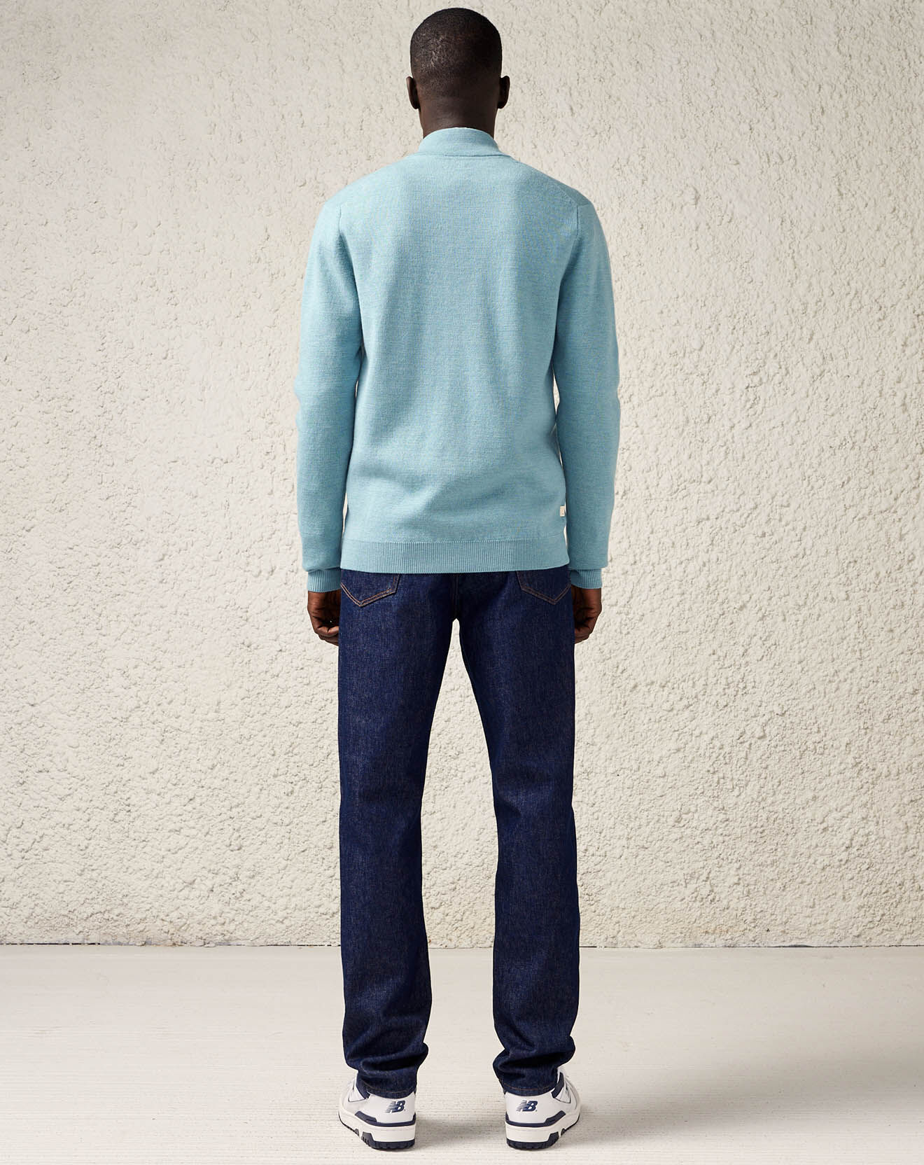 Bellerose Jean ample en Toile de coton organique Porter bleu foncé