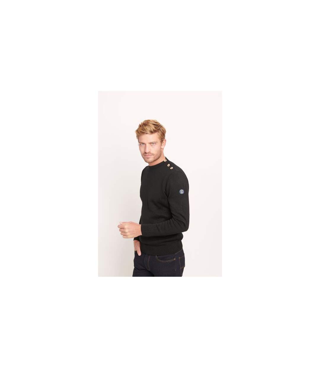 Pull milano a col boutonné