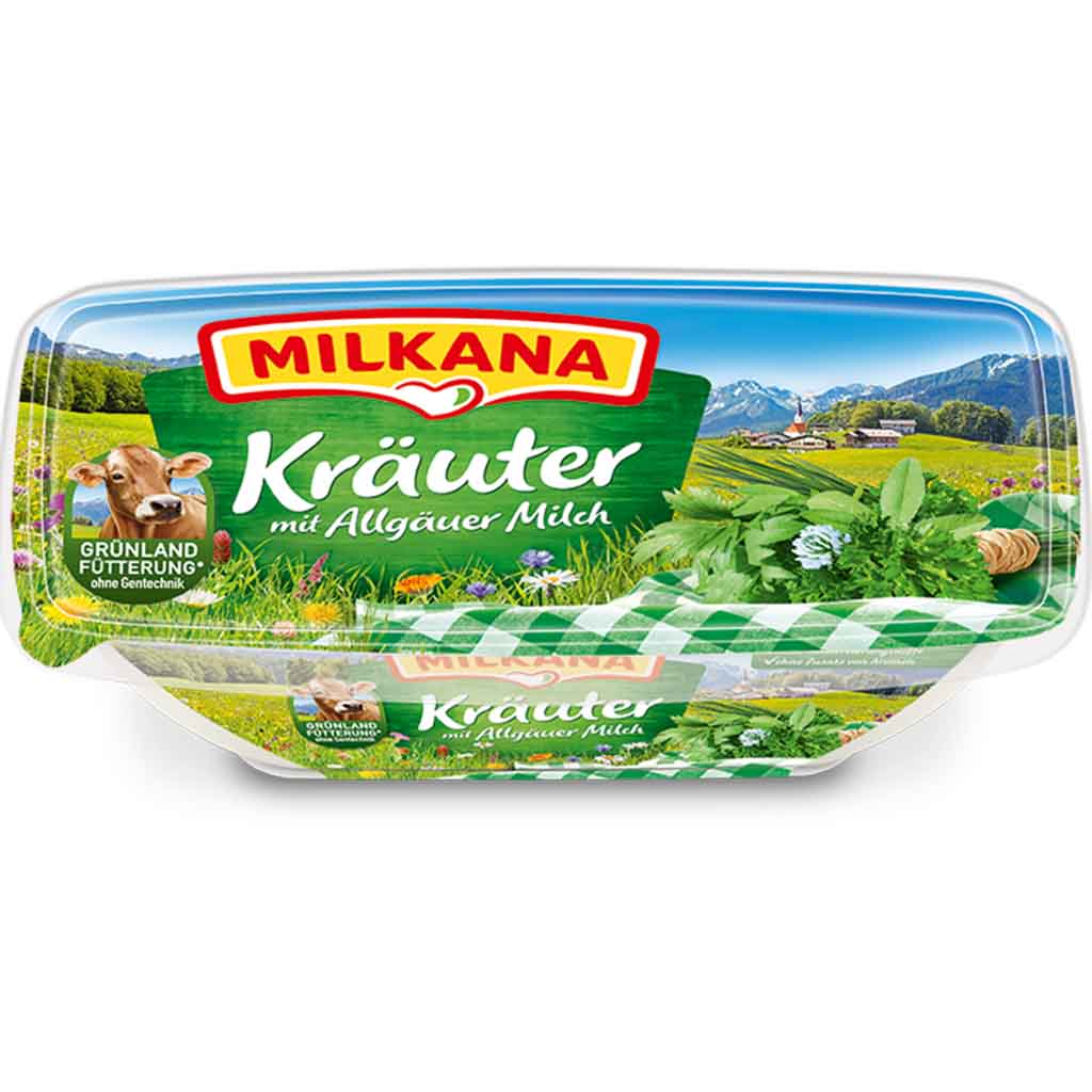 Milkana Schmelzkäsezubereitung Kräuter 190g MHD:7.4.25