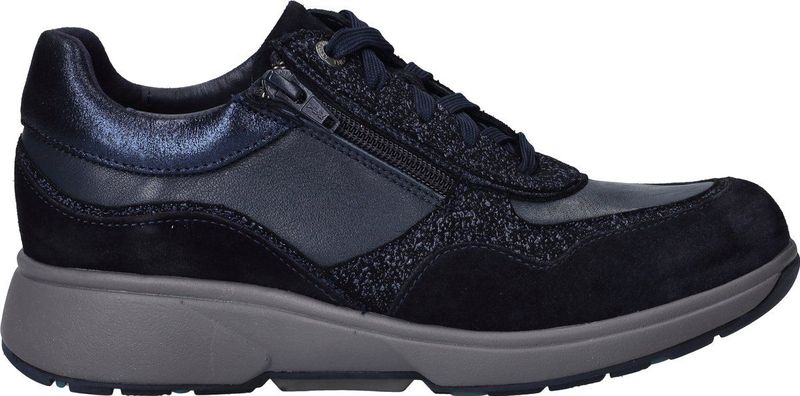 Xsensible - Lima - Sneakers - Donker - Leer - Stretchwalker Technologie