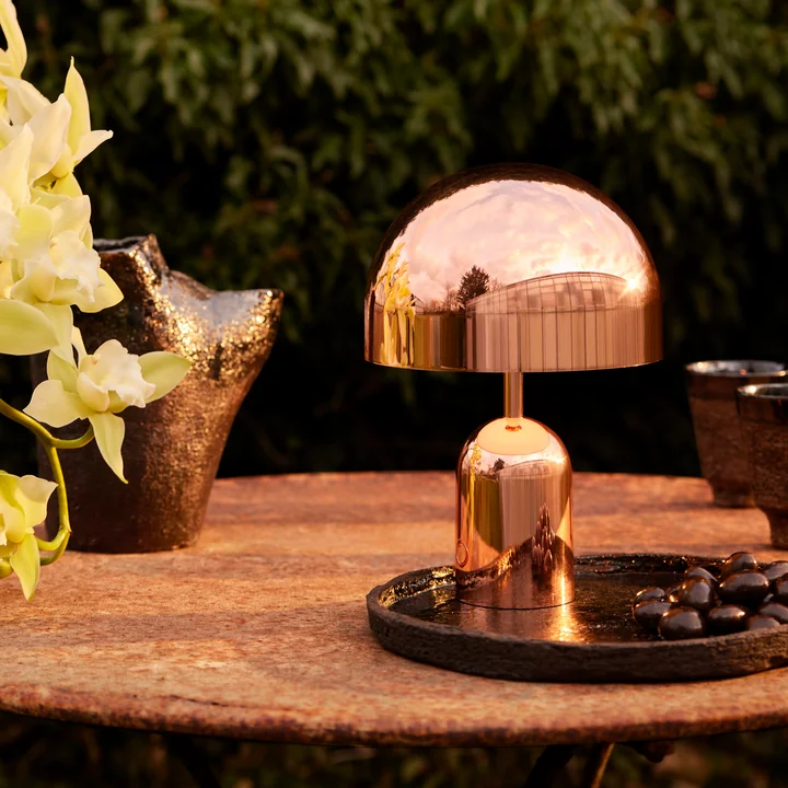 Tom Dixon - Bell LED Tischleuchte mit Akku, moosgrün