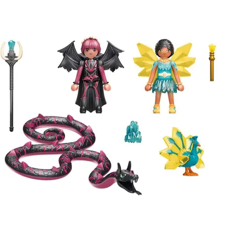 PLAYMOBIL® 70803 Adventures of Ayuma - Crystal Fairy und Bat Fairy mit Seelentieren