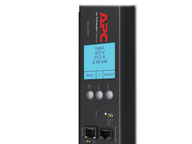 APC Metered-by-Outlet with Switching Rack PDU ZeroU 2G - Strømfordelingsenhed (rackversion) - AC 400 V - 11 kW - tre faser - Ethernet 10/100 - output-stikforbindelser: 24 - 0U - sort - for P/N: SMX1000C, SMX1500RM2UC, SMX1500RM2UCNC, SMX750C, SMX750C