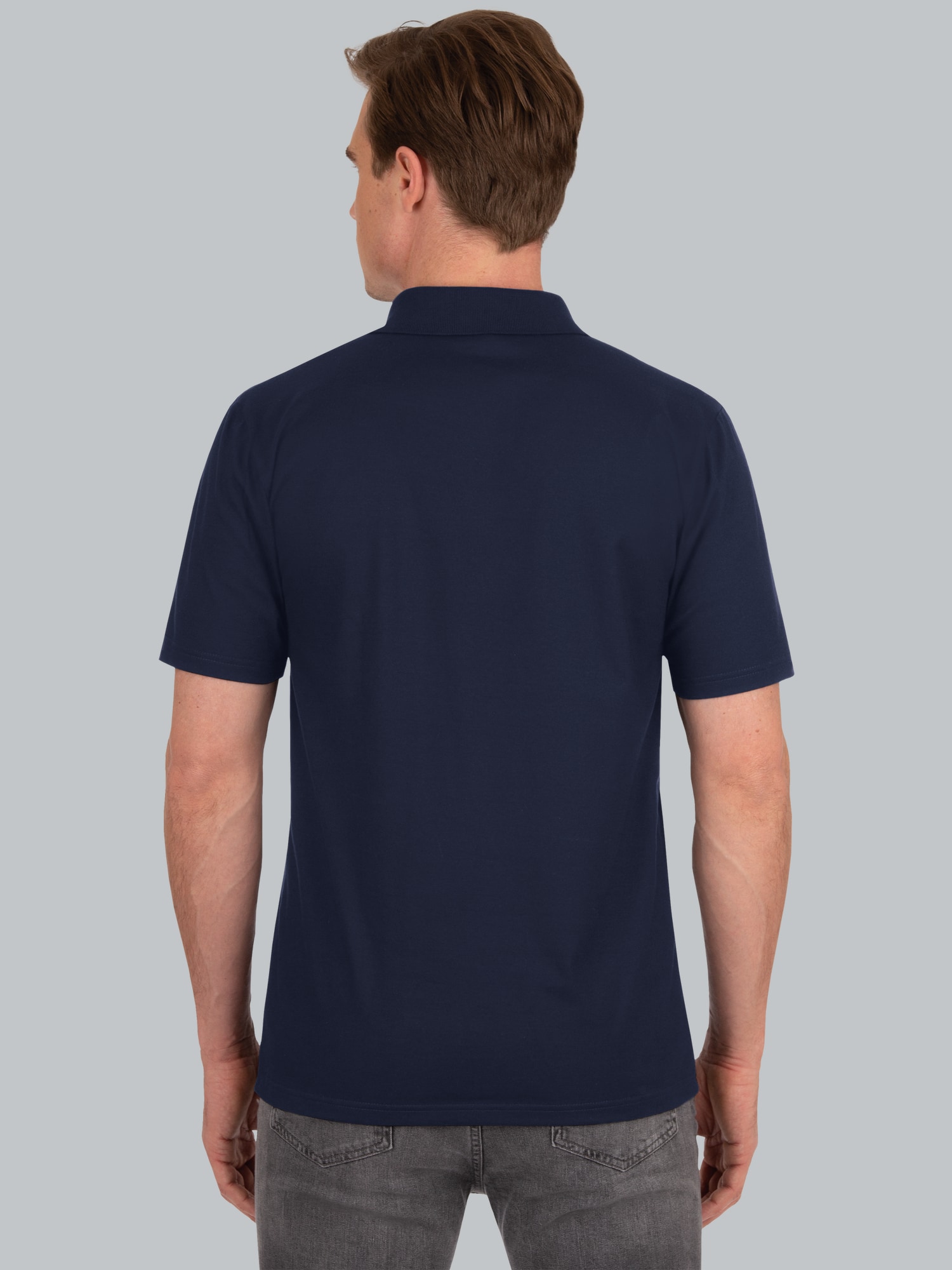 Poloshirt aus Single-Jersey Navy