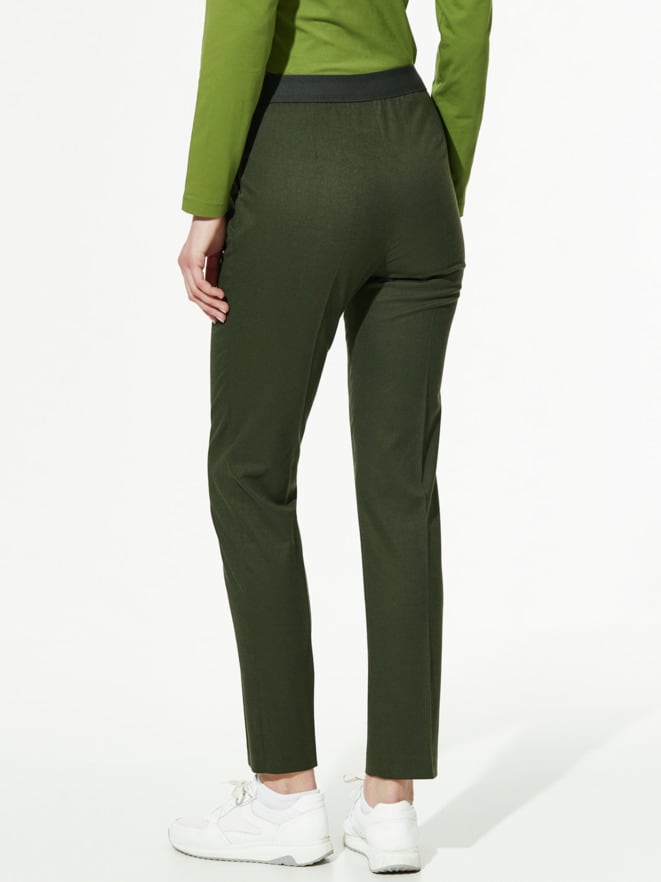 Flanell-Bundfaltenhose