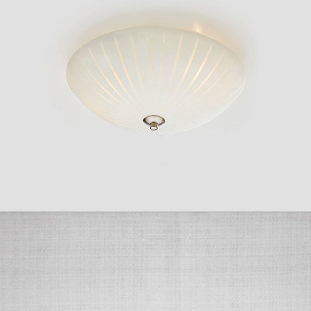PLAFOND MARKSLÖJD CUT 35CM HVIT/STÅL